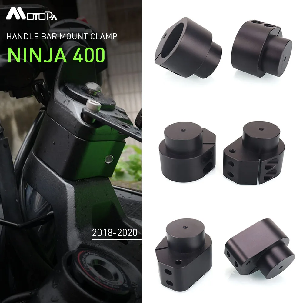 

Motorcycle Ninja 400 Handlebar Riser Adapter For Kawasaki Ninja 400 18-20 CNC Aluminum Accessories Handle Bar Mount Clamp