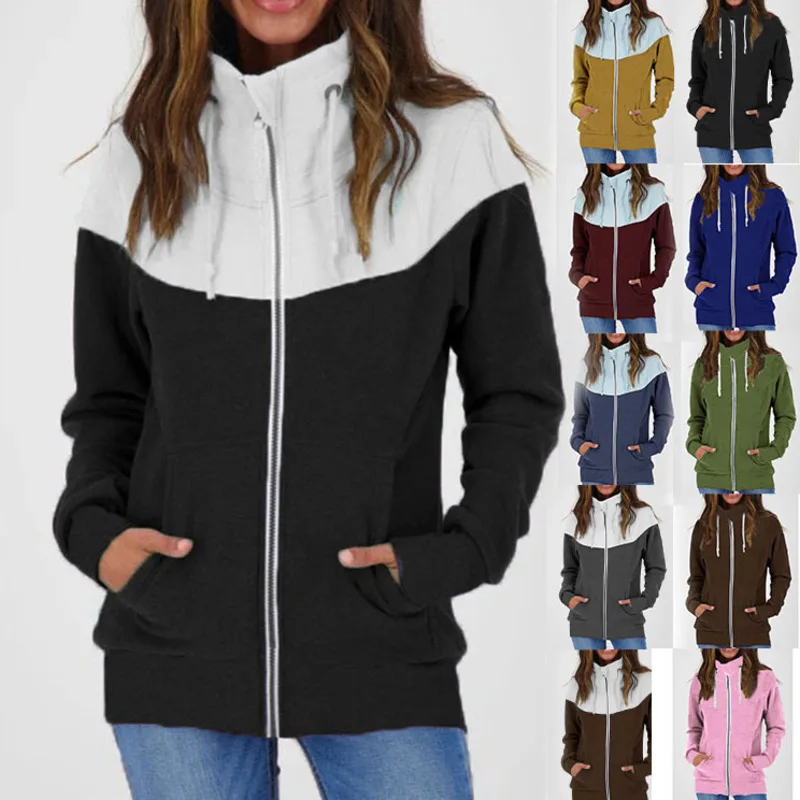 

Женская толстовка без капюшона, зимнее модное пальто, новые универсальные куртки, повседневный кардиган на молнии, верхняя одежда, осень-зима, новинка