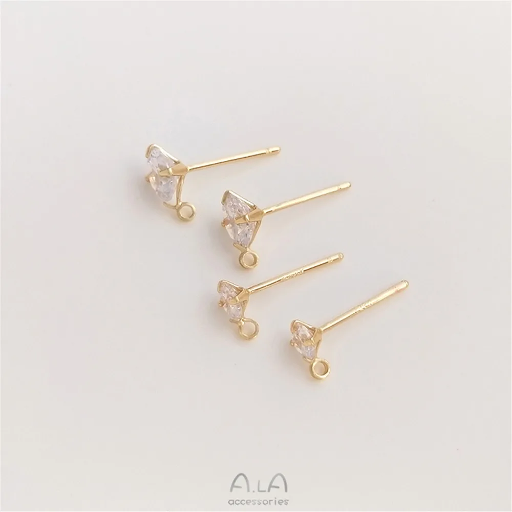 

Серебряная булавка из циркония S925 с висячими серьгами, 14K искусственная ручная работа, сверкающие циркониевые серьги, ювелирные изделия, ма...
