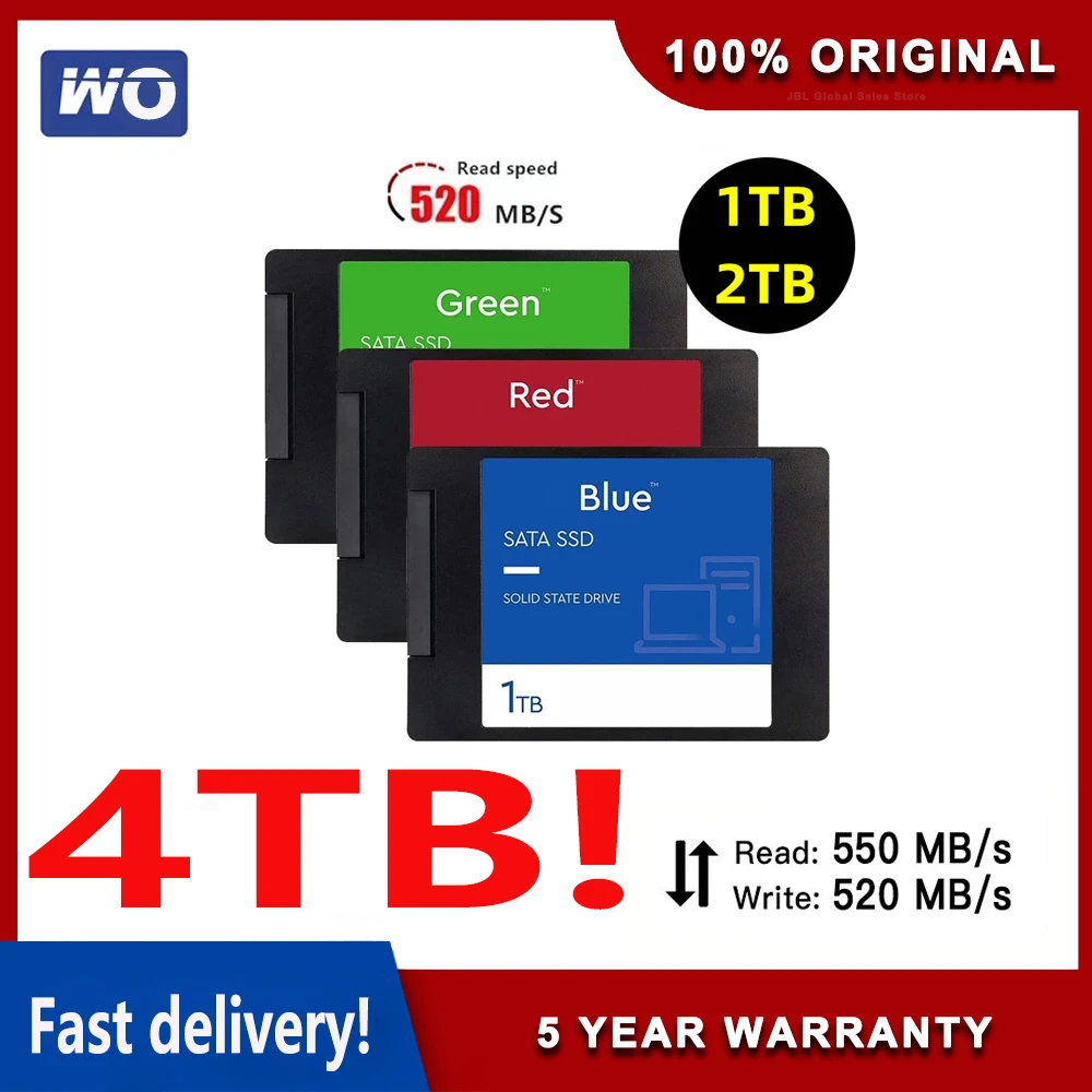 

Оригинальный Портативный SSD 1 ТБ 2,5 дюйма 512 ГБ Sata III жесткий диск для ноутбука микро компьютера настольного компьютера