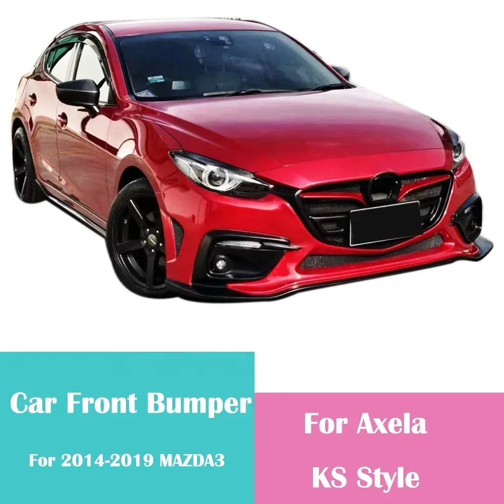 Автомобильные бамперы для Mazda 3 Axela KS 2014-2019 передний бампер обвес автомобиля MAZDA