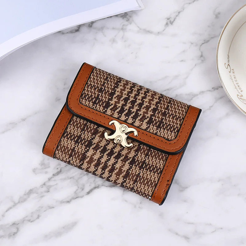 

Дропшиппинг, женский короткий кошелек, корейский модный простой многофункциональный Многофункциональный кошелек с держателем для карт дл...