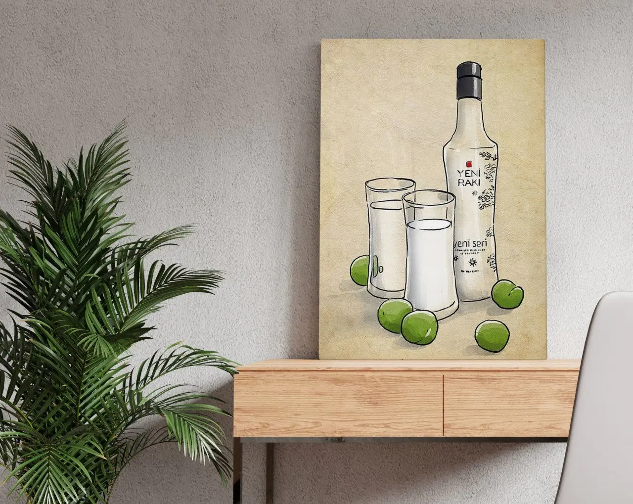 

BK домашняя стойка, дизайнерский холщовый стол 50x70 см-6
