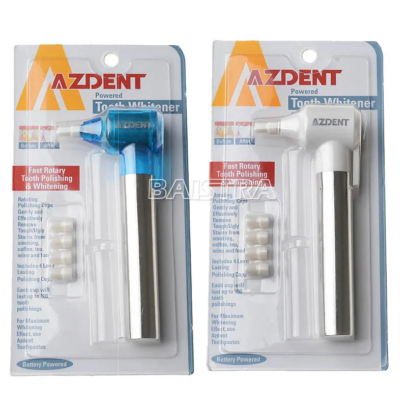 

AZDENT Tooth Polisher Whitener Teeth Burnisher Whitening Polishing Stain Remover Tooth Cleaning Oral Care with Nozzles Tips