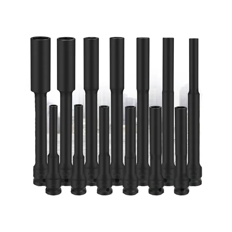 Ударное шестигранное гнездо 200 мм привод 1/2 дюйма тонкая стенка 6-точечный адаптер