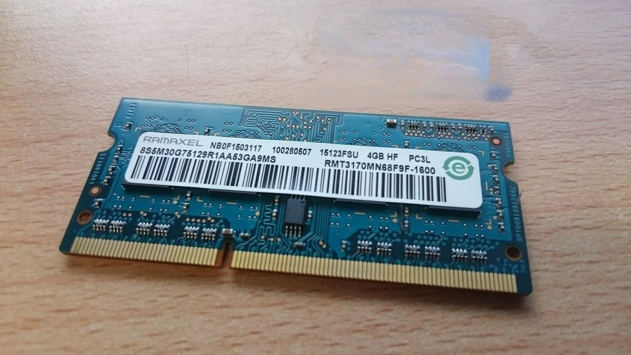 

RAM ramaxel 4G PC3L 1600 1.35V Notebook Memory Bar RMT3170MN68F9F-1600