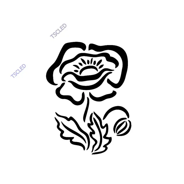 

Violet Flower Sticker 17cm