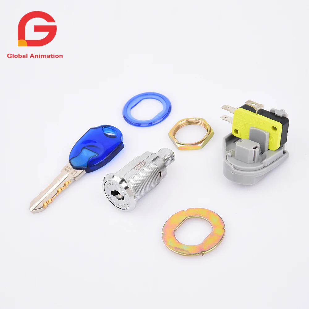 Аксессуары для аркадных игр замок с ключом 3-контактный микро-переключатель