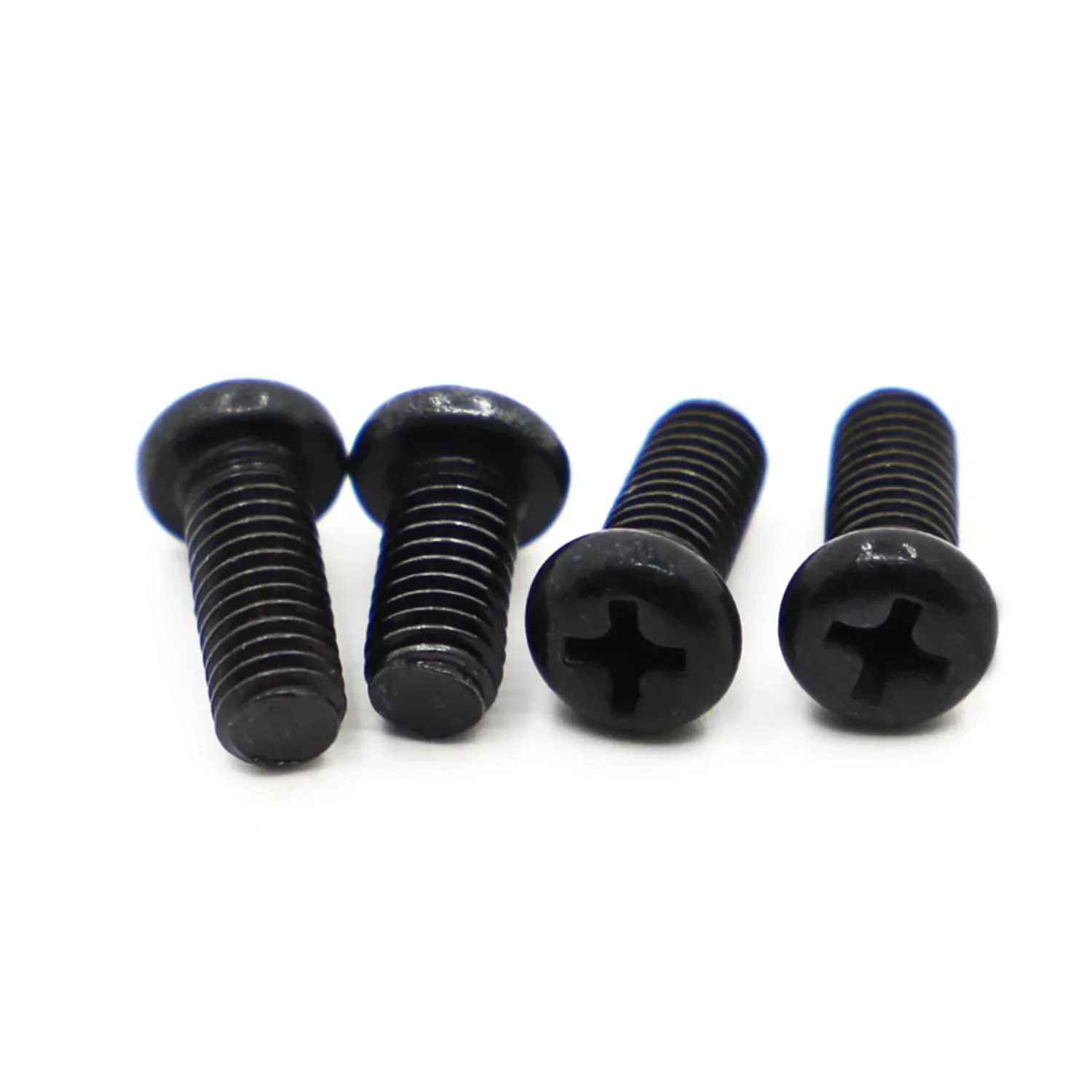 

GB818 M1.2 M1.4 M1.7 M2 M2.5 M3 M4 DIN7985 Черный винт из углеродистой стали с крестообразной головкой и потайной головкой Болт с крестообразным шлицем для телевизора