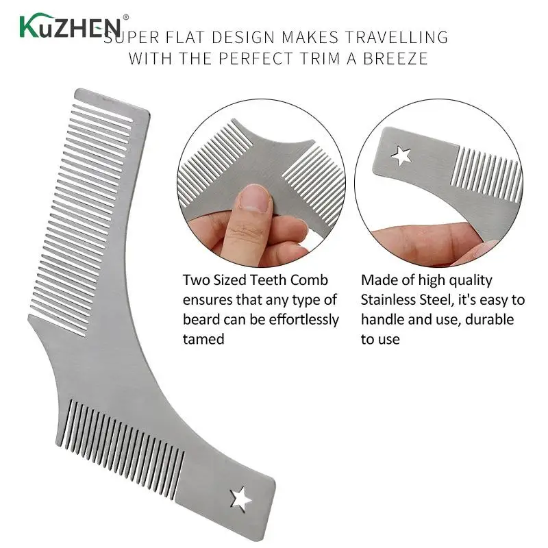 

Men Beard Shaping Styling Template Beard Combs for Hair Beard Trimmer Template Stencil Men Beard Salon Tools Barber Accessories