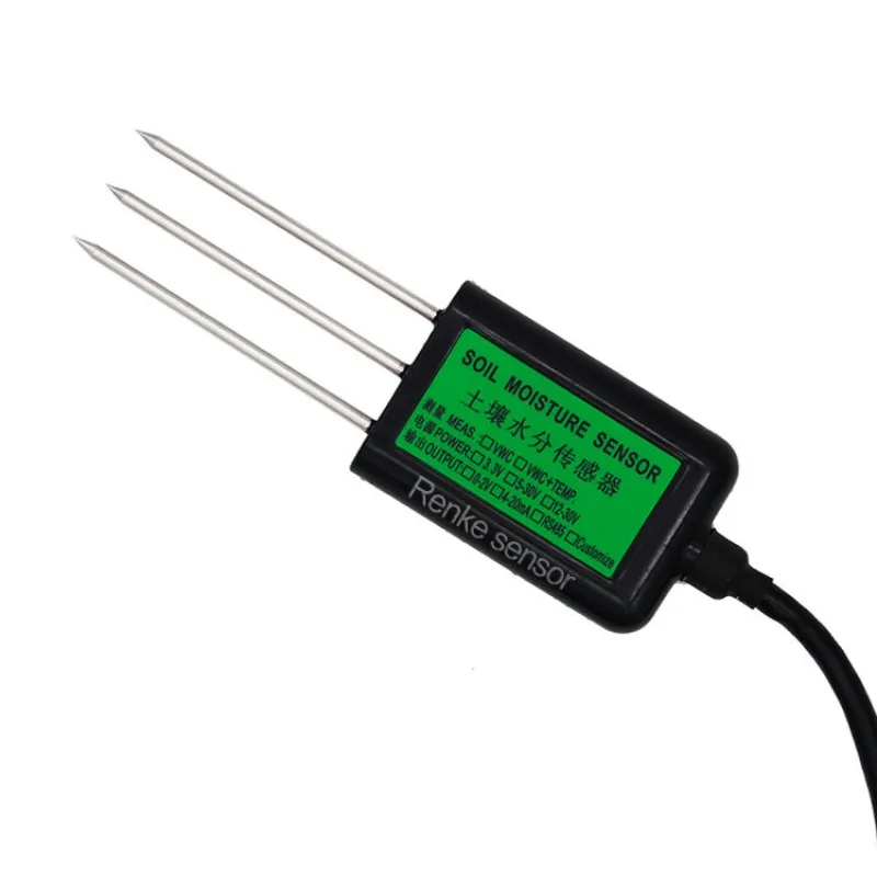

RS485 4-20mA Soil Temperature Humidity EC Sensors Soil Moisture Conductivity Sensor