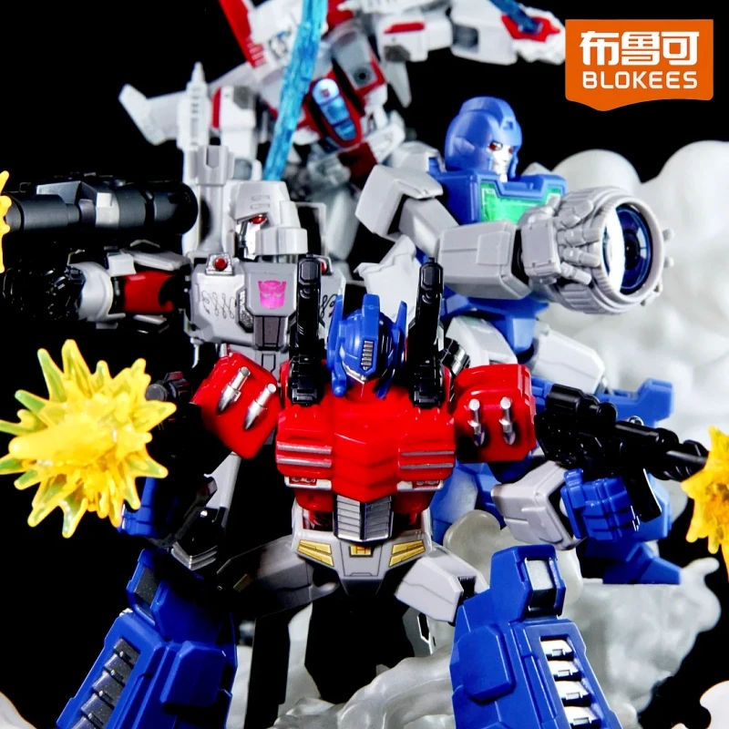 Фото Официальные фигурки Blokees Transformers Shining V4 Blind Box Allspark Reignited: Оптимус Прайм, Мегатрон. Коллекционная модель, подарок. №1