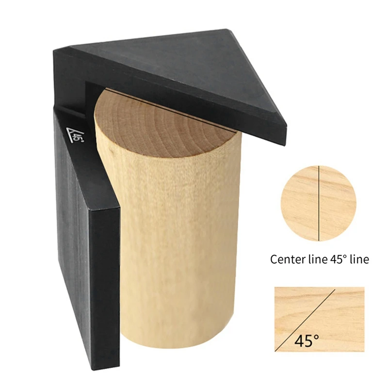 Деревообрабатывающий 45-градусный угловой наконечник прямоугольный круговой