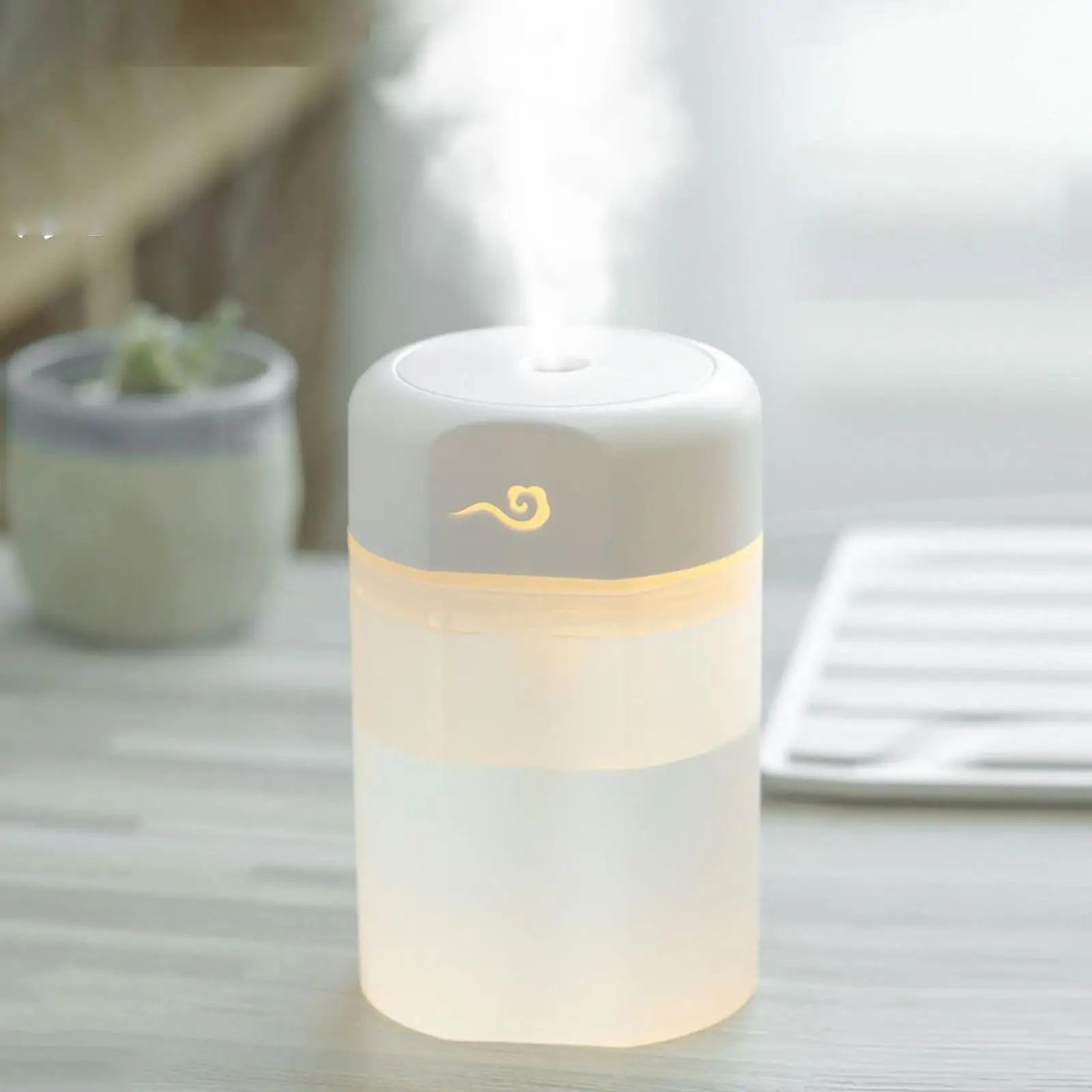 Air Humidifier Mist Sprayer Auto Shut Off Silent LED Night Light Aroma Diffuser for Personal