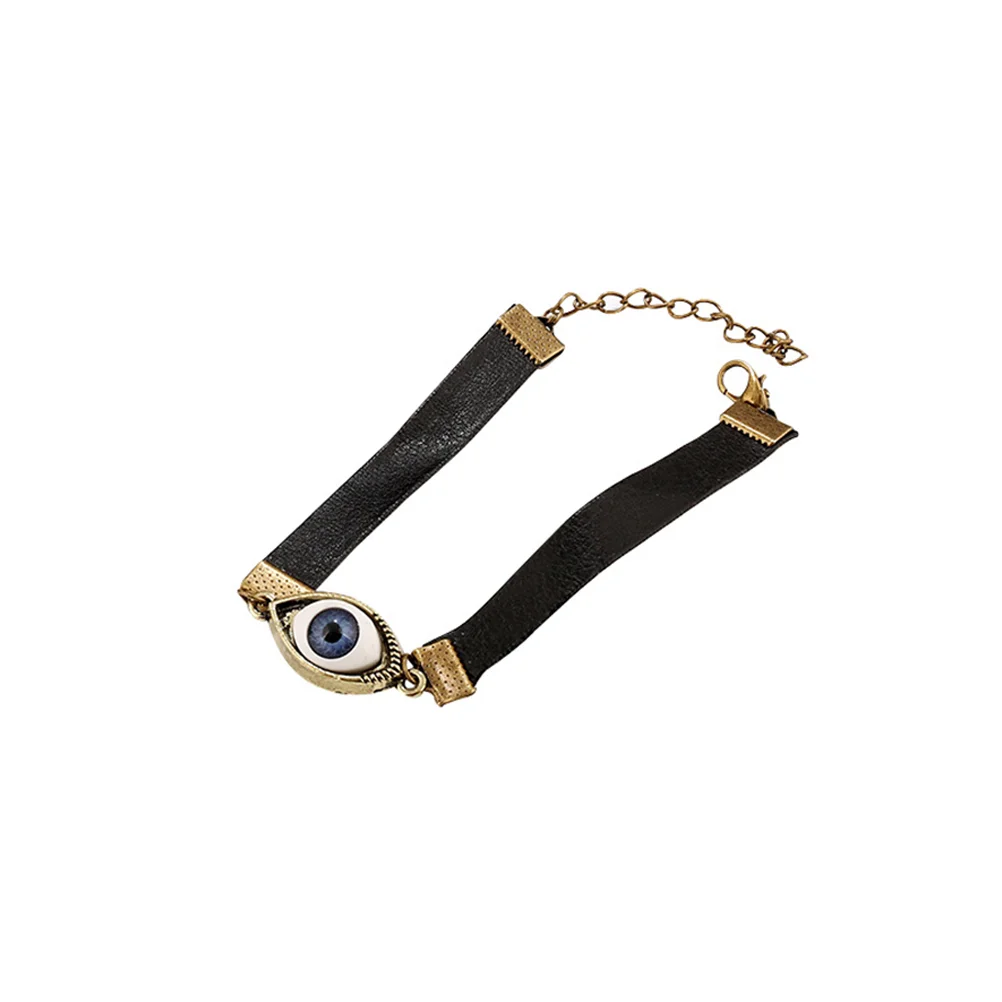 

Punk Style Halloween Eyeball Strap Bracelet Nightclub for Women and Girls ( Bronze)