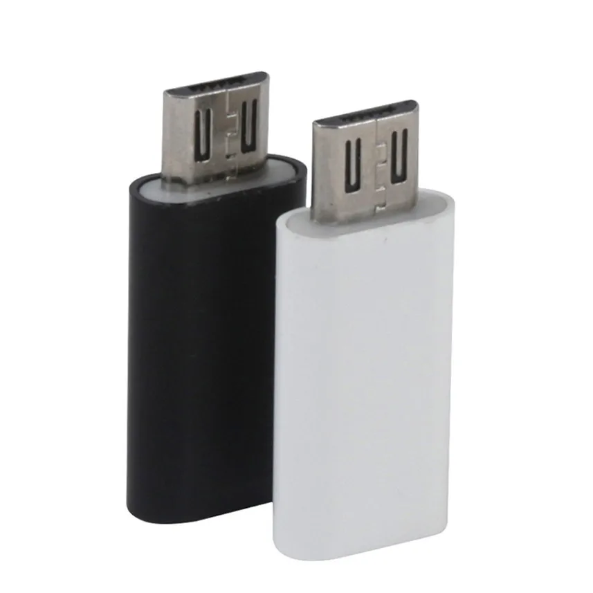 Адаптер для передачи данных с USB Type-C на Micro черный белый 2019 | Мобильные телефоны и