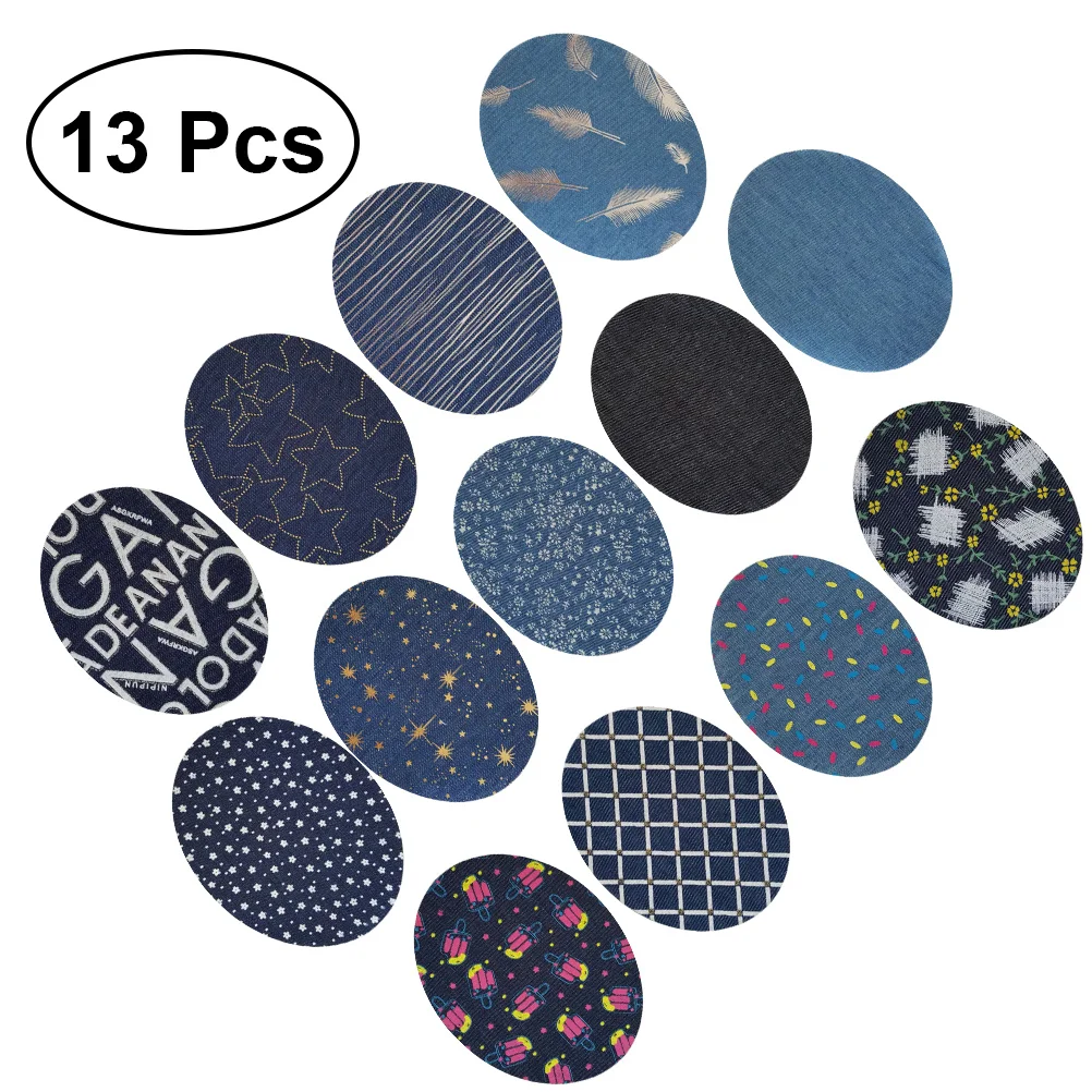 

Onclothing Jeans Iron Denim Patch Sew Jean Sewing Applique Repairing Embroidery Appliques Cotton Shoes Diy Printed Star