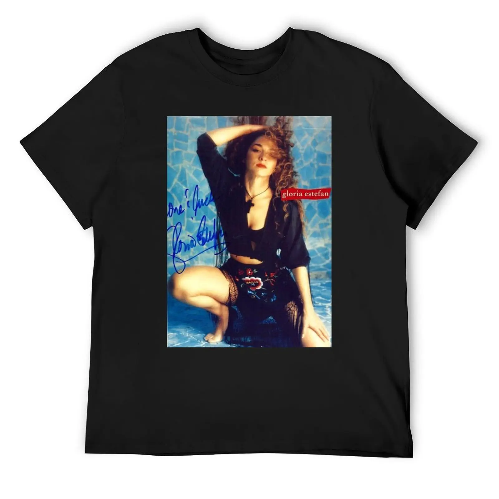 Футболка GLORIA ESTEFAN MUSIC ARTWORK дешевые вещи топы больших размеров одежда мужские