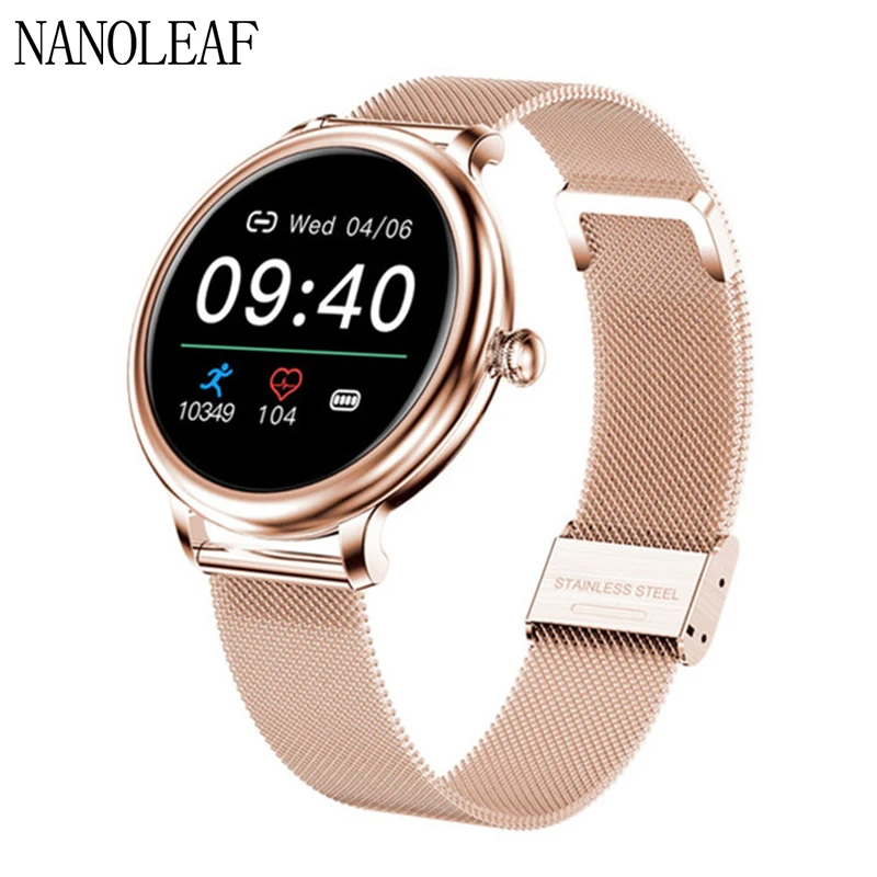

Ladies Smart Watch Gesture Wake Up Remote Control Photo Music Remotely Time Sync Diy Dial Multifunctional 1.09 Inch Wristwatches