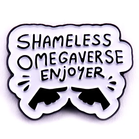 Бесстыдная эмалированная брошь Omegaverse Enjoyer