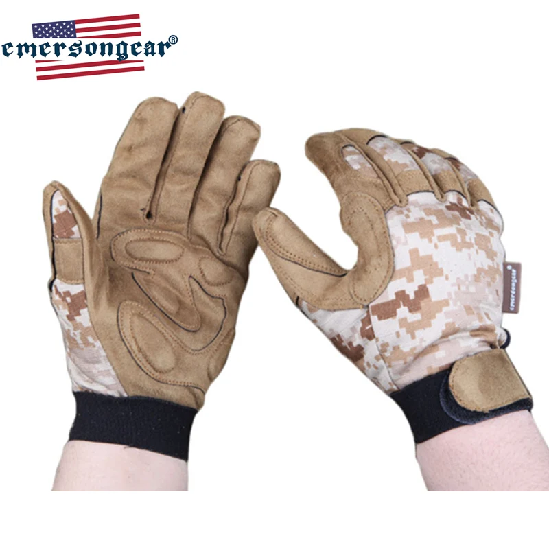 Перчатки Emersongear тактические с закрытыми пальцами легкие боевые перчатки для