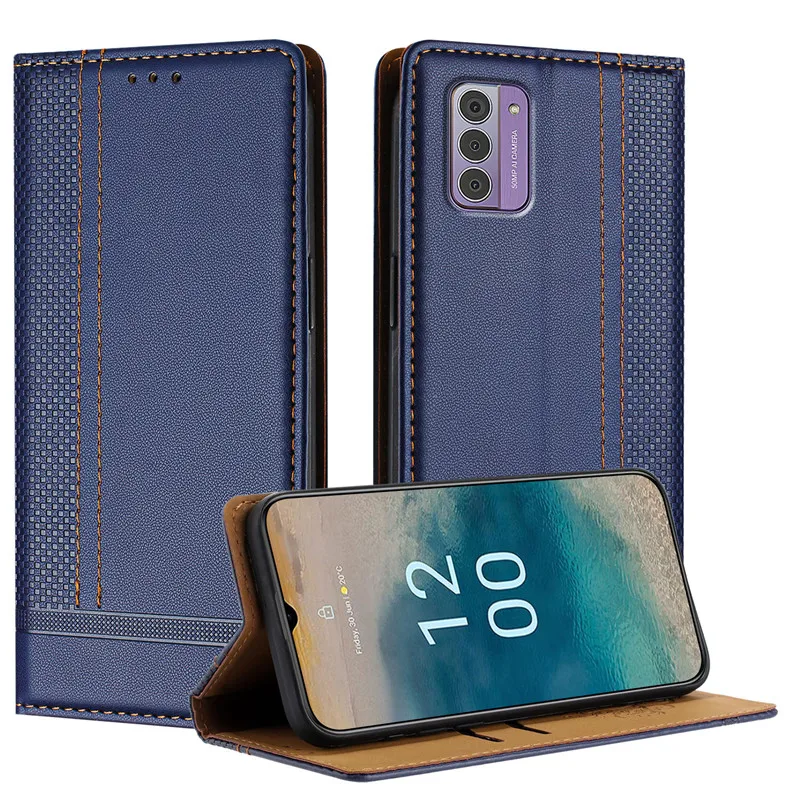 Фото Кожаный чехол-кошелек HX006 для Nokia G42 G310 G22 G21 G11 C12 C22 C32 NokiaG42 5G, защитный чехол-подставка для телефона №2