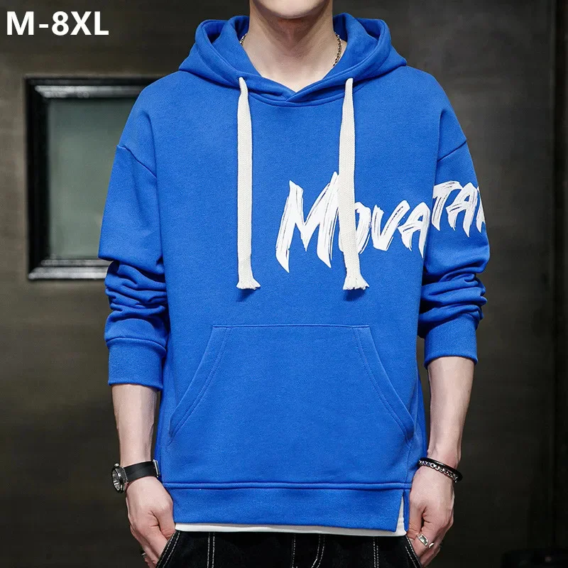 

Мужская Осенняя толстовка с капюшоном, размеры до 6XL