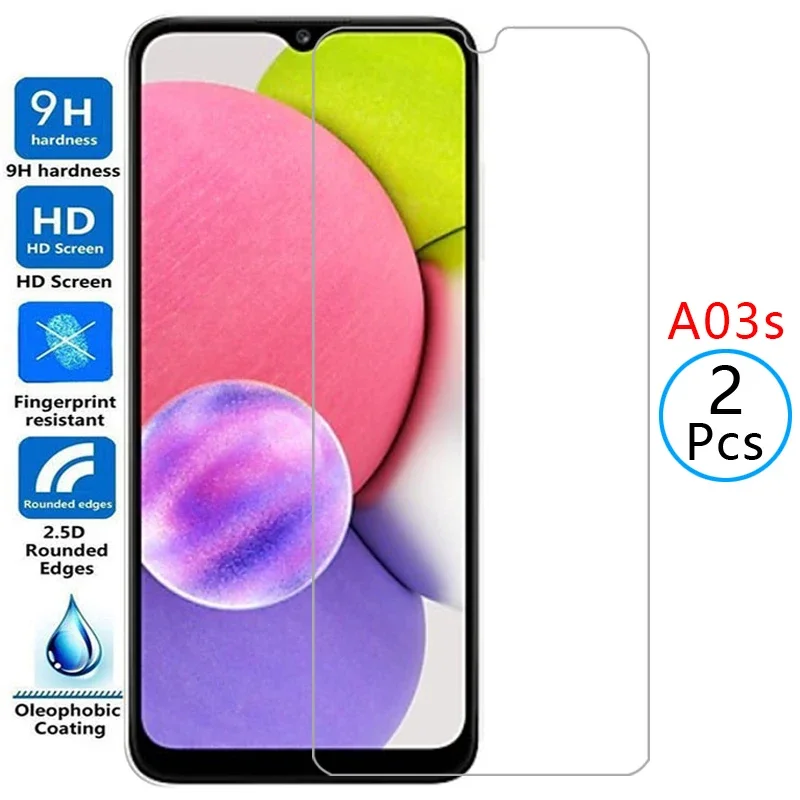 Защитное закаленное стекло для samsung a03s защитная пленка экрана galaxy a 03s a03 s samsun samsumg