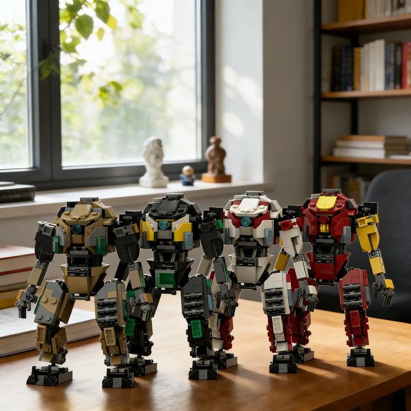 Фото Набор строительных блоков MOC Ion Color Bundle Titanfall 2, 441 деталь, модель для сборки, архитектурные конструкторы, рождественский подарок, идея для подарка на день рождения для детей №1