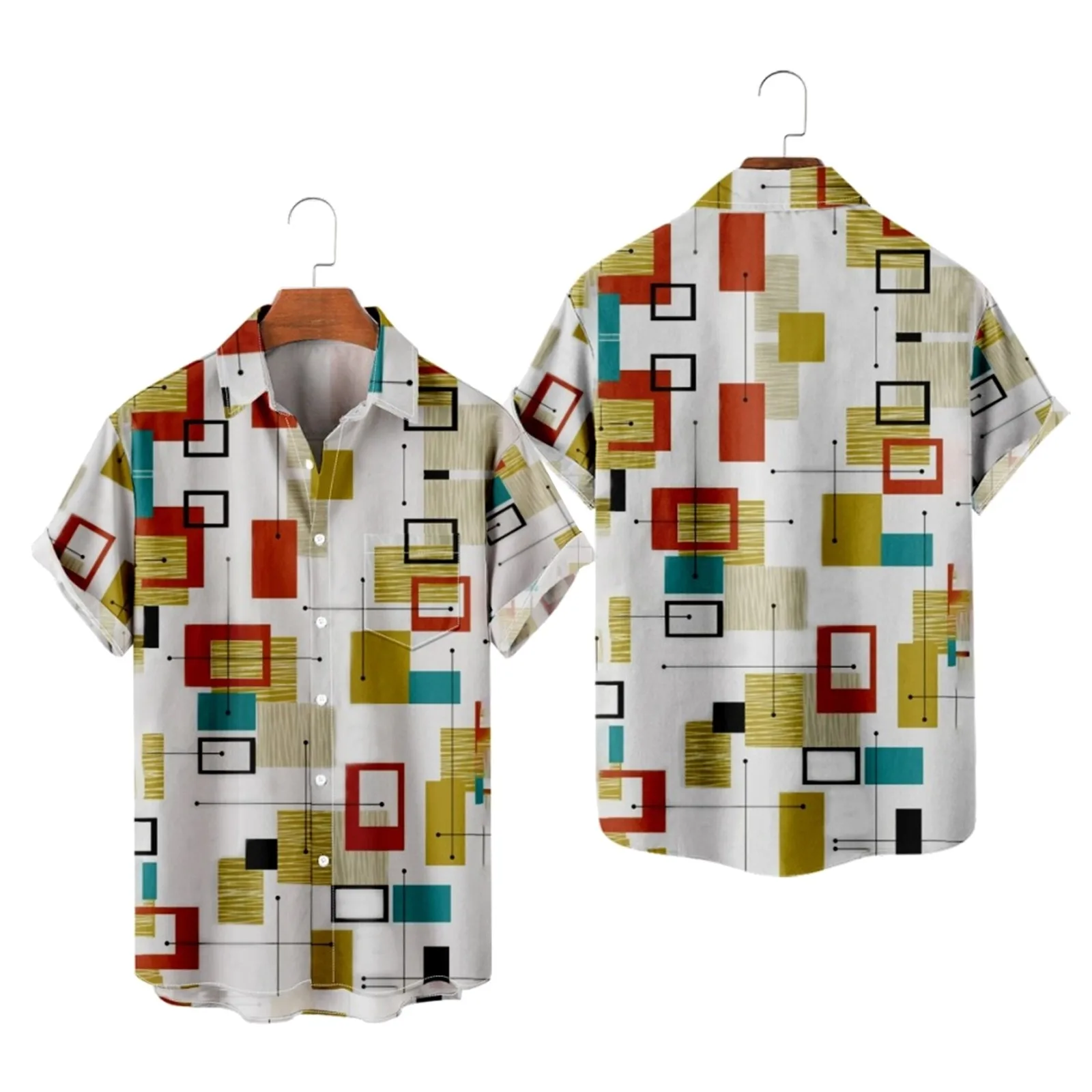 

Dress Shirts Men Mens Floral Hawaiian Shirts Short Sleeve Button Down Beach Shirts Stretchy Black Shirts for Men