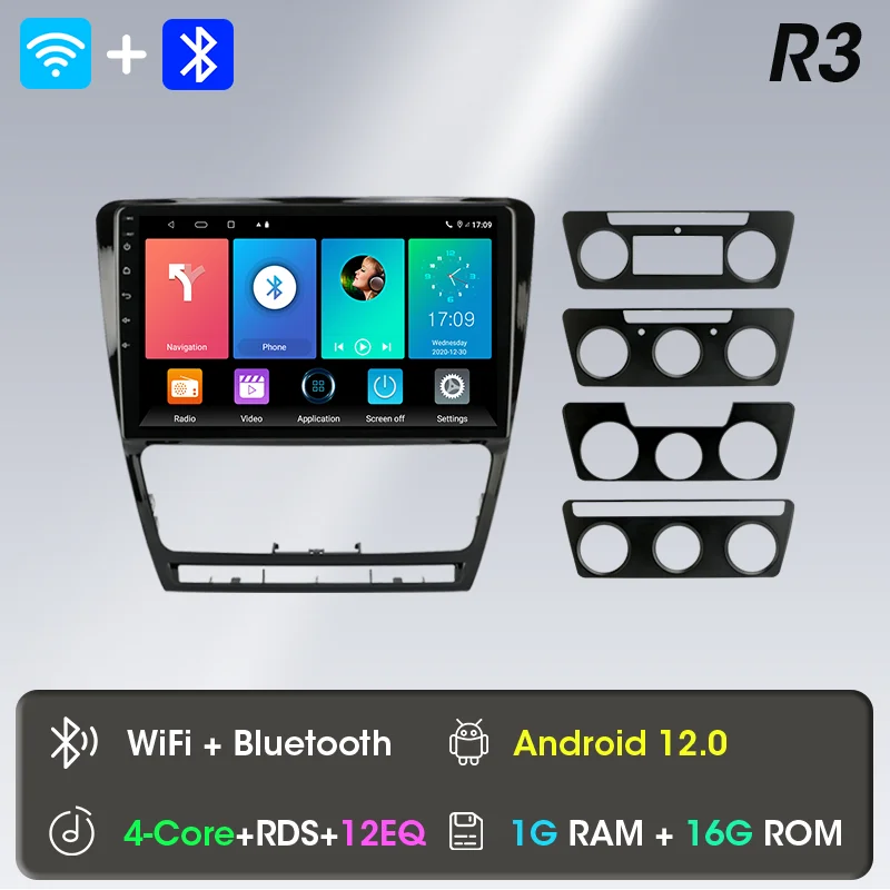 

Автомобильное радио Android 12 для Skoda Octavia 2 A5 2004-2013, мультимедийный видеоплеер, навигация, 2Din, стерео DVD, Carplay, аудио головное устройство