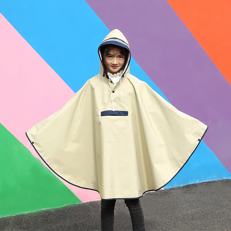Fashion Outdoor Waterproof Raincoat Adult Hooded Cloak Children Raincoat Anti Rain Poncho Impermeable Jas Hujan Rain Gear Poncho
