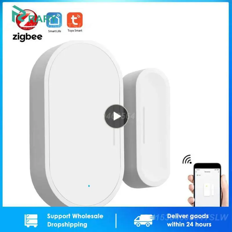 

Real-time Smart Security Alarms Wireless Alexa Door Detectors Google Home Door Window Magnetic Sensor Zigbee Remote Monitoring