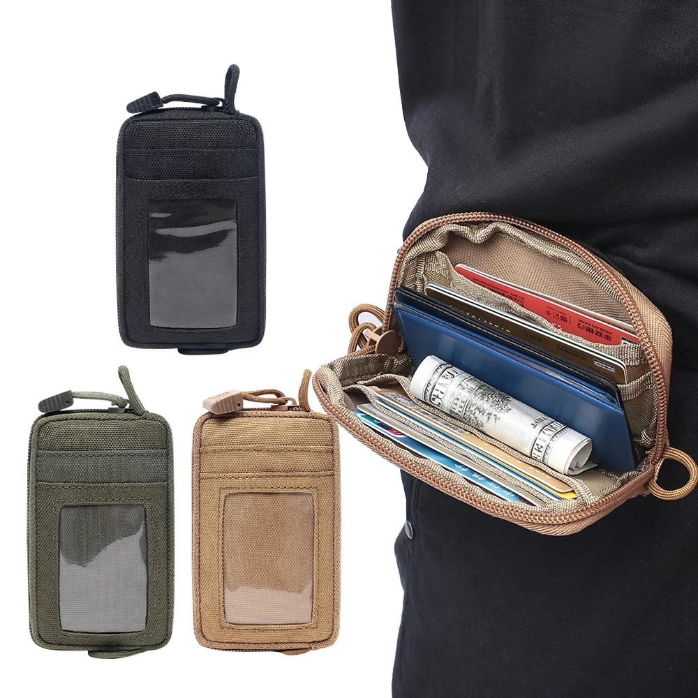 

1000D Tactical EDC Pouch Wallet Bag Portable Key Coin Purse Waist Fanny Pack Earphone Bag Mini Key Holder Pouch for Hunting