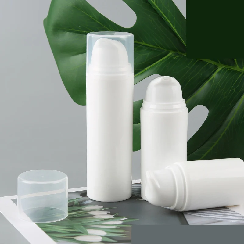

5 мл/10 мл/15 мл Белый полипропиленовый флакон с пряжкой для вакуумного лосьона крем-основа многоразовая банка для образцов оптовая продажа
