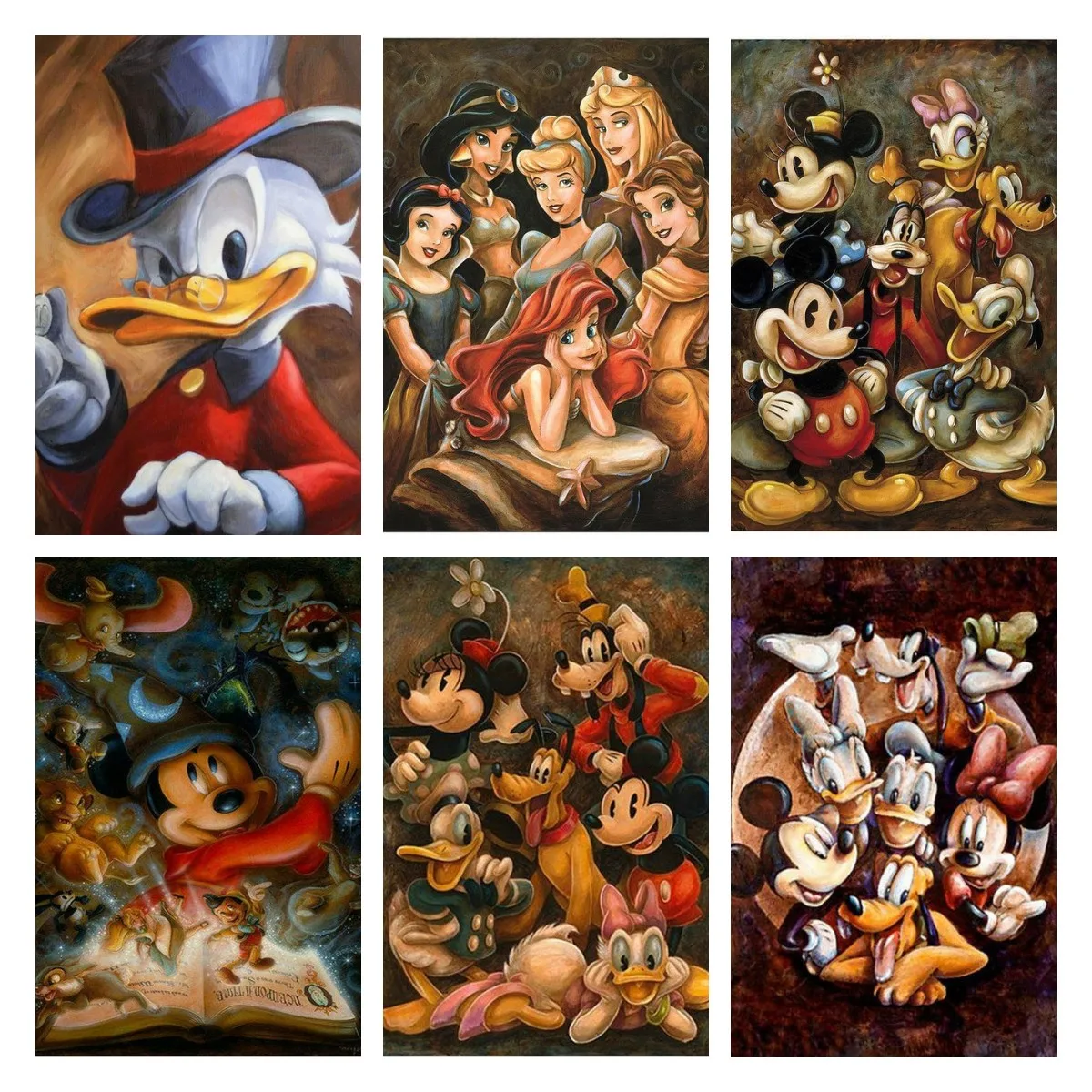 

Canvas Painting Disney Mickey Mouse and Donald Duck Cartoon HD Poster Print Picture Modern Kid Room Home Decoration Wall Artwork