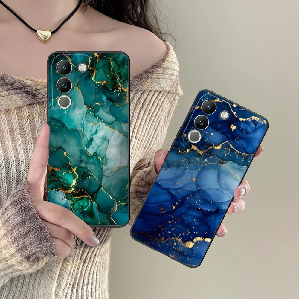Роскошный чехол для мобильного телефона с золотым камнем VIVO Y95 Y93 Y31 Y20 V19 V17 V15 Pro X60