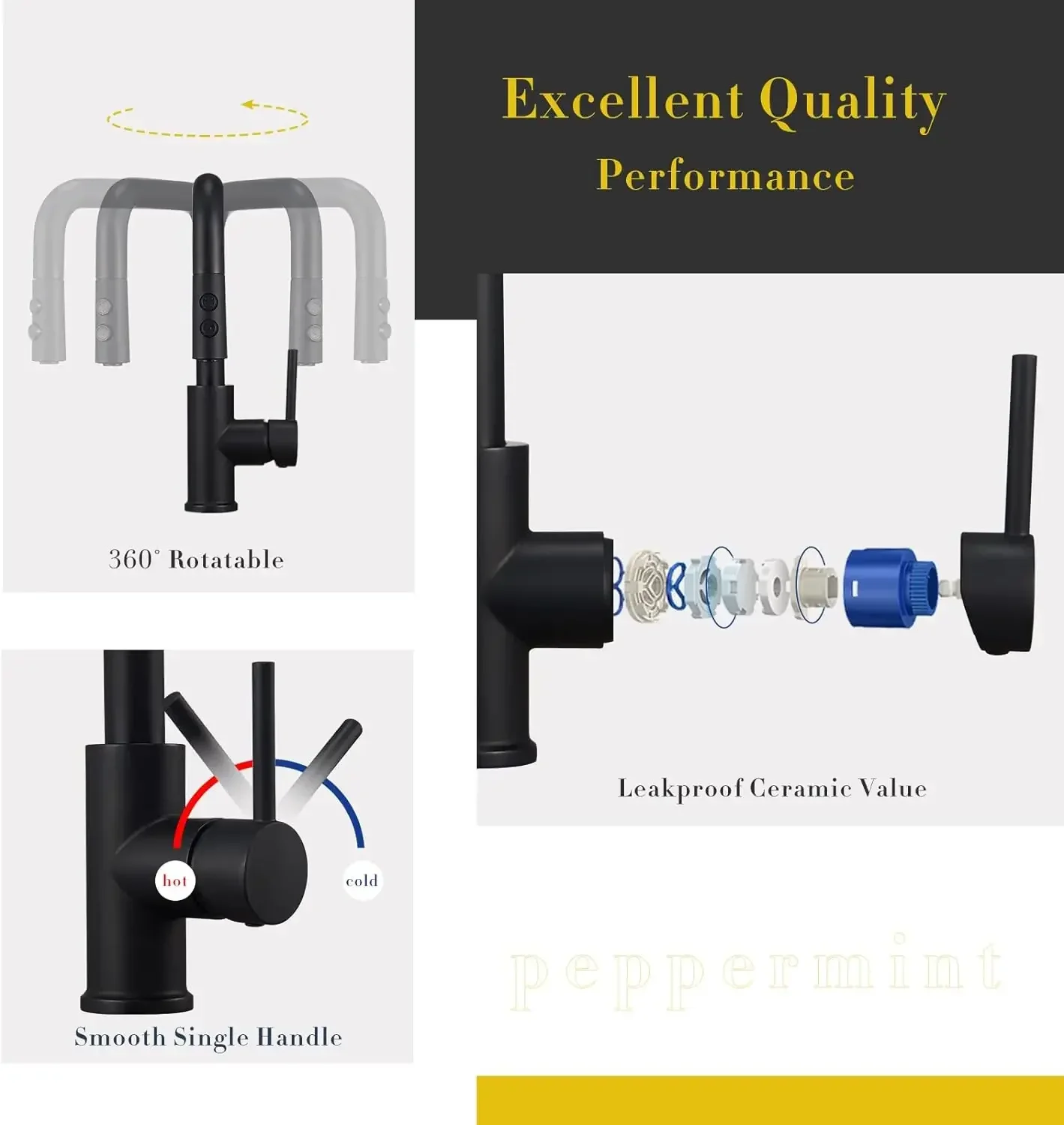 Новый смеситель для горячей и холодной кухни с выдвижным смесителем кухонной