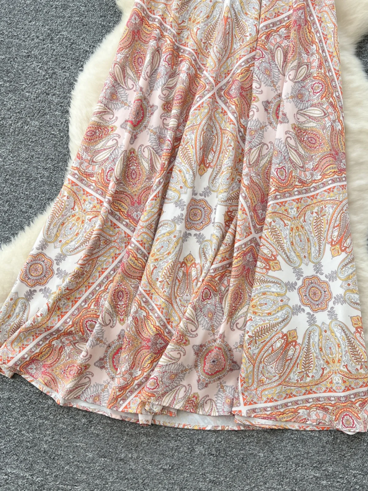 Праздничное платье женское в стиле ретро с v-образным вырезом и висячим на