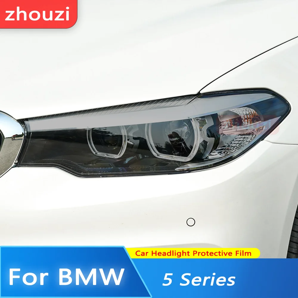 

Для BMW 5 серии F10 F11 G30 G31 F07 GT 2014-2020 тонировка автомобильной фары Черная защитная пленка защита прозрачная наклейка из ТПУ