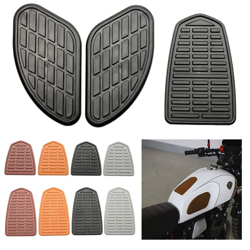 

Retro Motorcycle Cafe Racer Gas Fuel Tank Stickers Fuel Tank Pad Protection Knee Tank Pad Decal For For Honda Yamaha Suzuki