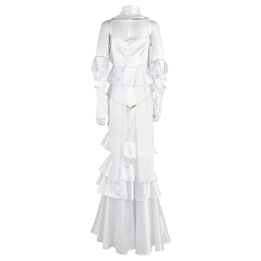 Overlord Albedo Anime Cosplay Costume for Women White Dress Bikini Cos Swimwear Costume Halloween Christmas Masquerade Party