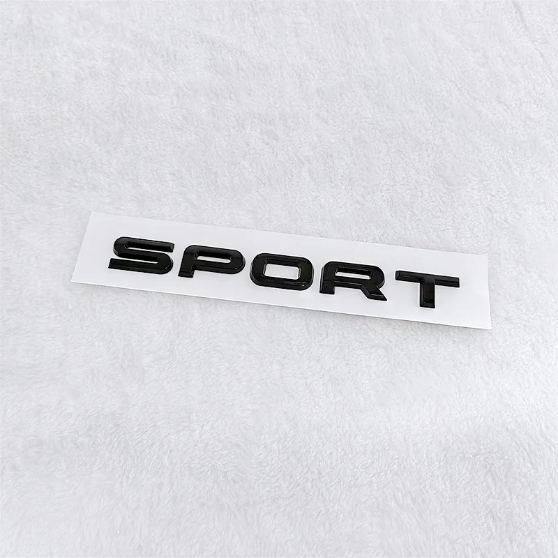 

3D ABS Красный Черный Логотип Спортивная эмблема буквы значок багажника автомобиля для L320 L494 Спортивная наклейка аксессуары