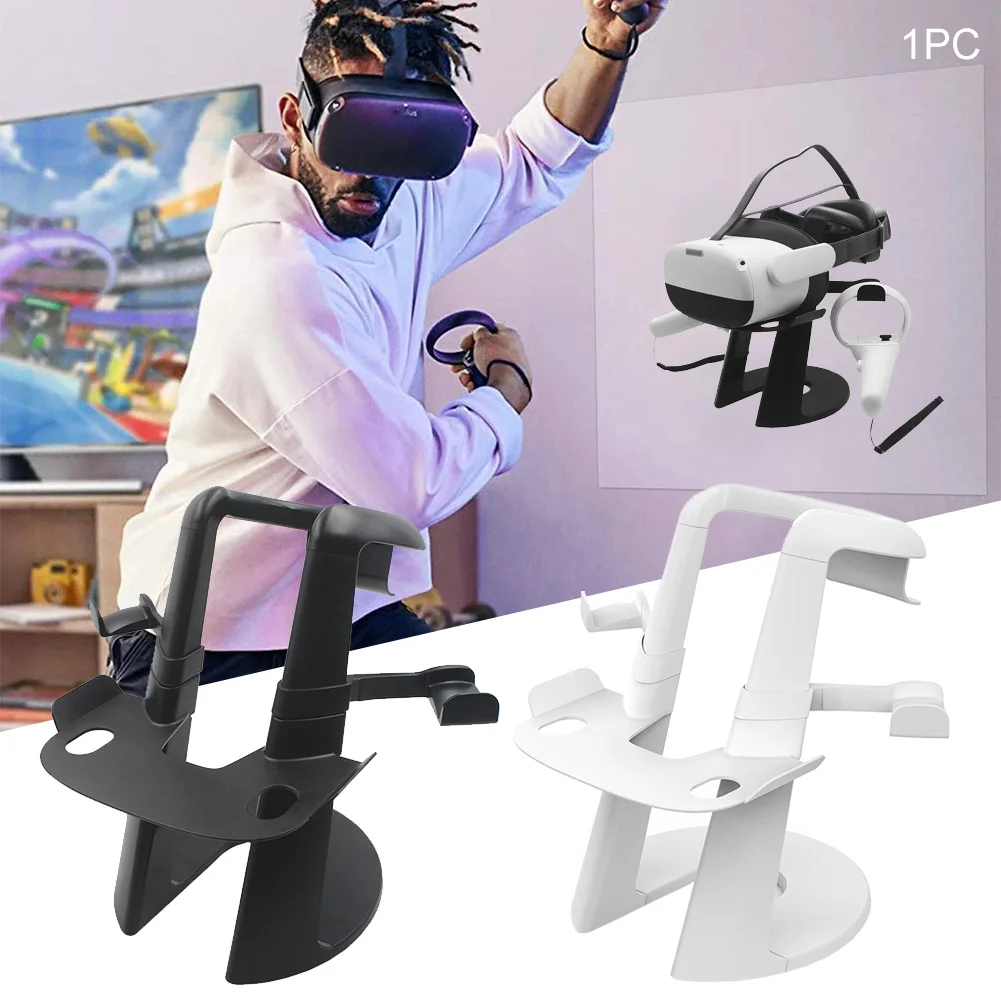 

VR Headset Stand Home Detachable Display Holder Durable Office Stable Accessories Practical Touch Controllers For Oculus Quest 2