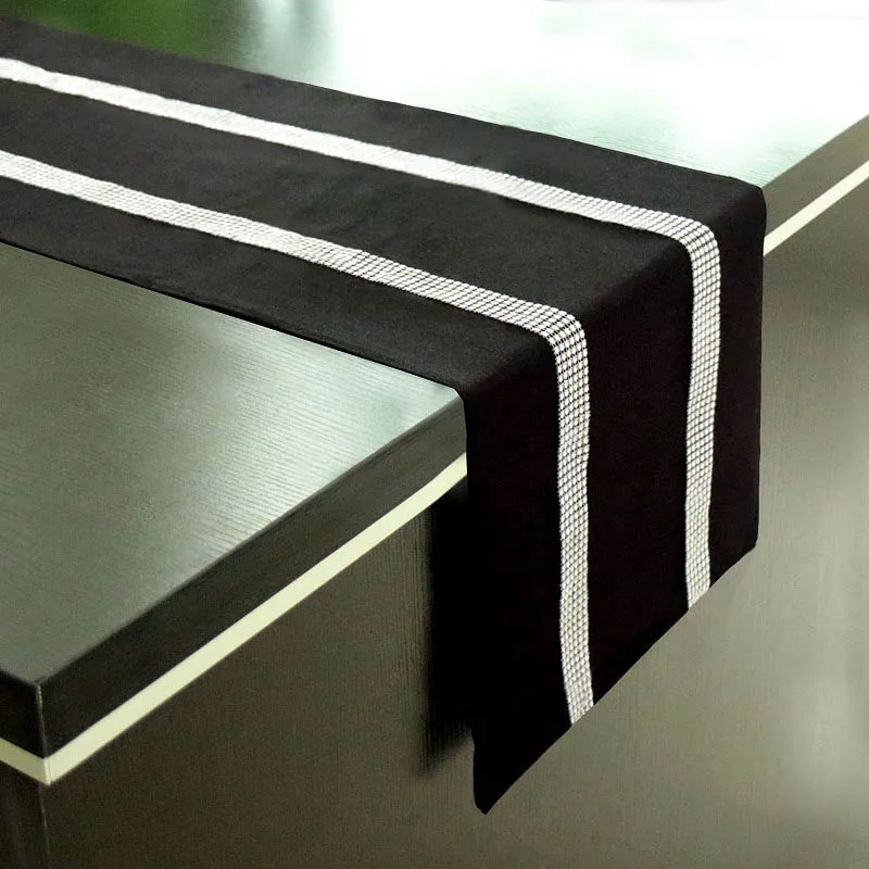 30x180 см черный стол с флагом фланелевые стразы для свадьбы рождественской