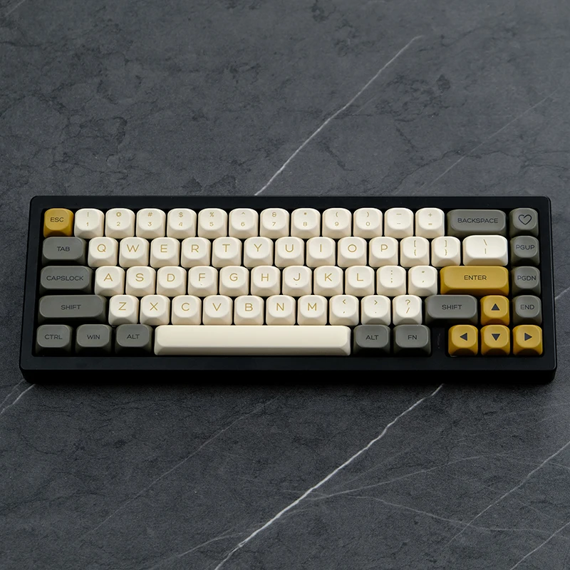 142 клавиши мерцающий профиль KOA колпачки для клавиш из ПБТ Cherry Mx Switch механическая