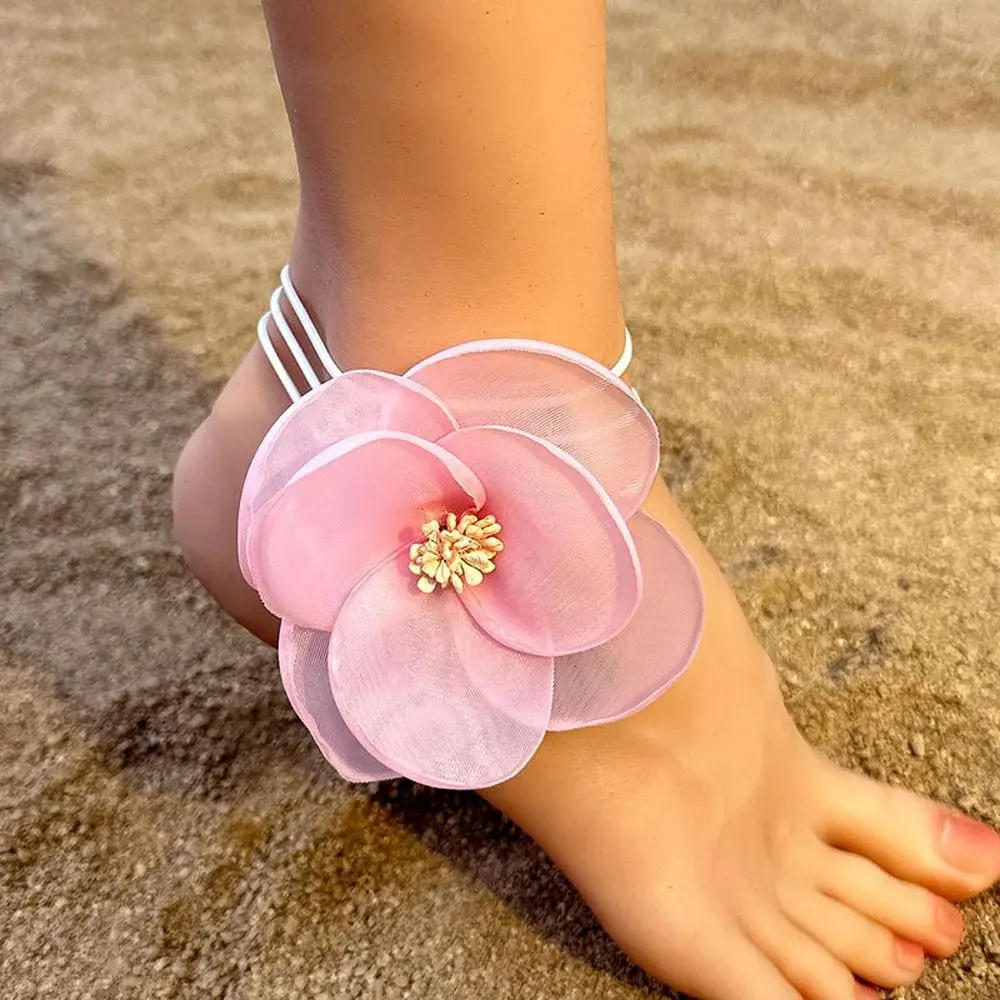 

Niche Design Personality Clavicle Chain Handmade Girl Choker Fashion Jewelry Women Cloth Flower Necklace Korean Style Necklace