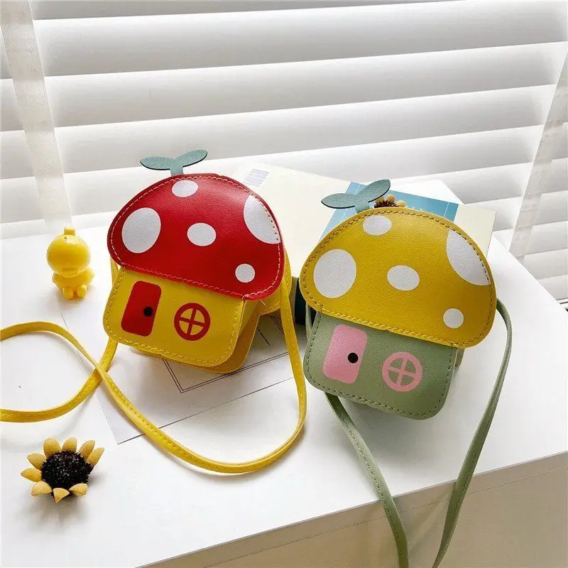 

Leather Messenger Children's Lovely Handbags Girls Shoulder Purse Bag Cartoon Accessories Cute Coin Bags Red Princess Mini