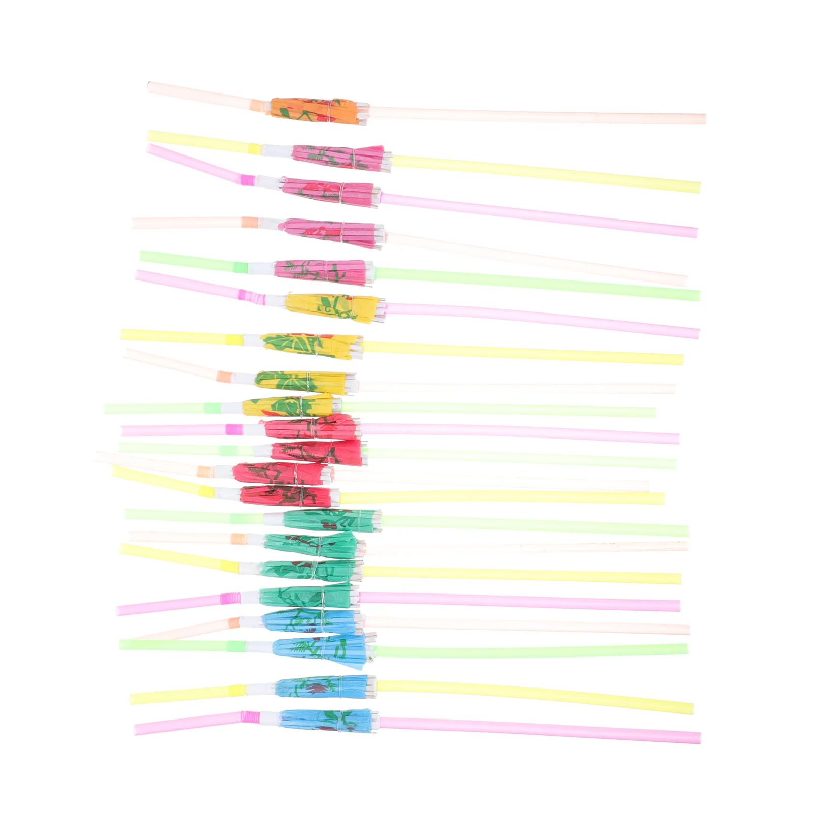 

50pcs Disposable Umbrella Straws Party Decorative Drinking Straw Party Supplies