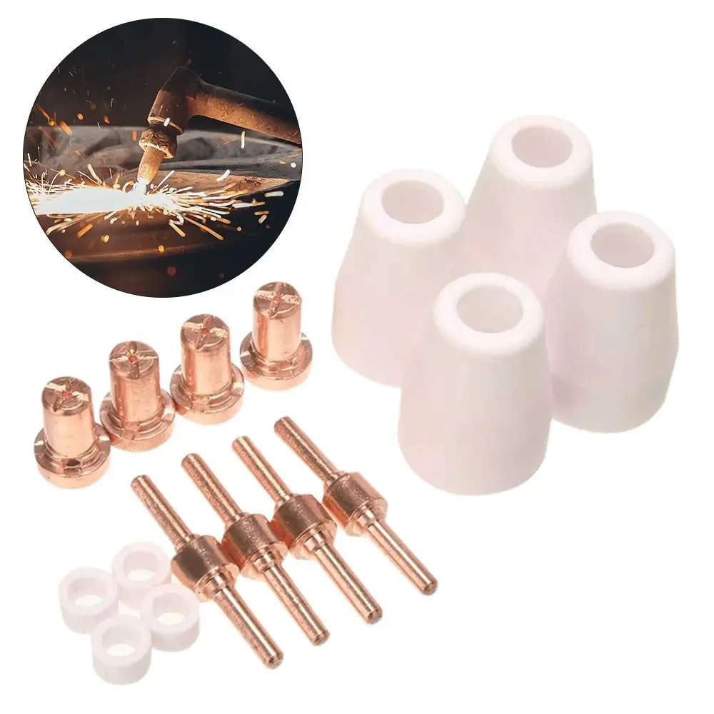 

Torch Nozzle For PT31 LG40 Plasma Cutter Electrode Tips Extended Consumables Kit For PT-31 CUT40 CUT50 PLC50D HYC410